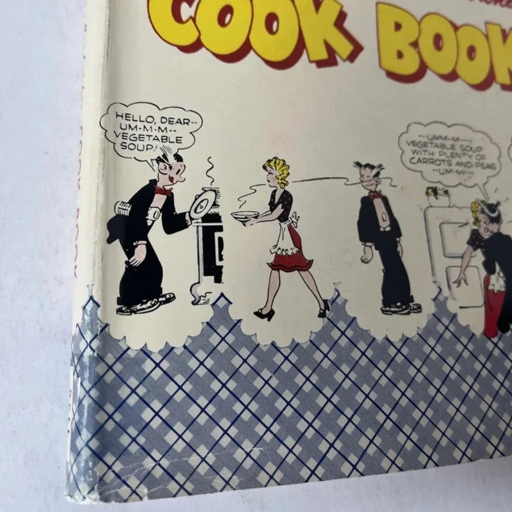 Vintage 1947 Blondie's Cook Book Chic Young Dagwood HC with Dust Jacket